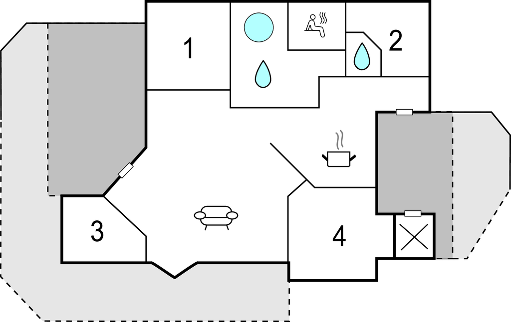 Feriehuse - Houvig Strand , Danmark - A4074 