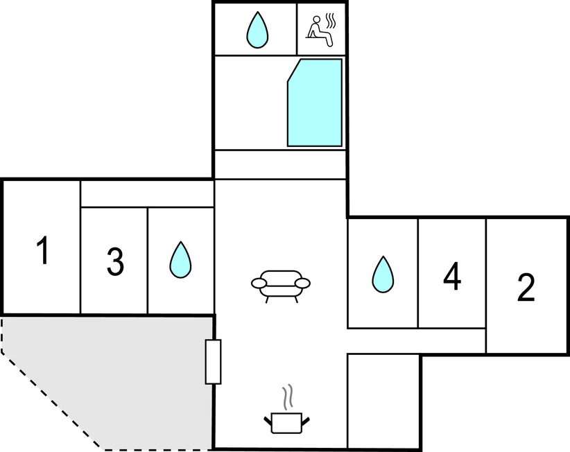 Semesterhus - Haurvig Strand , Danmark - A4400 