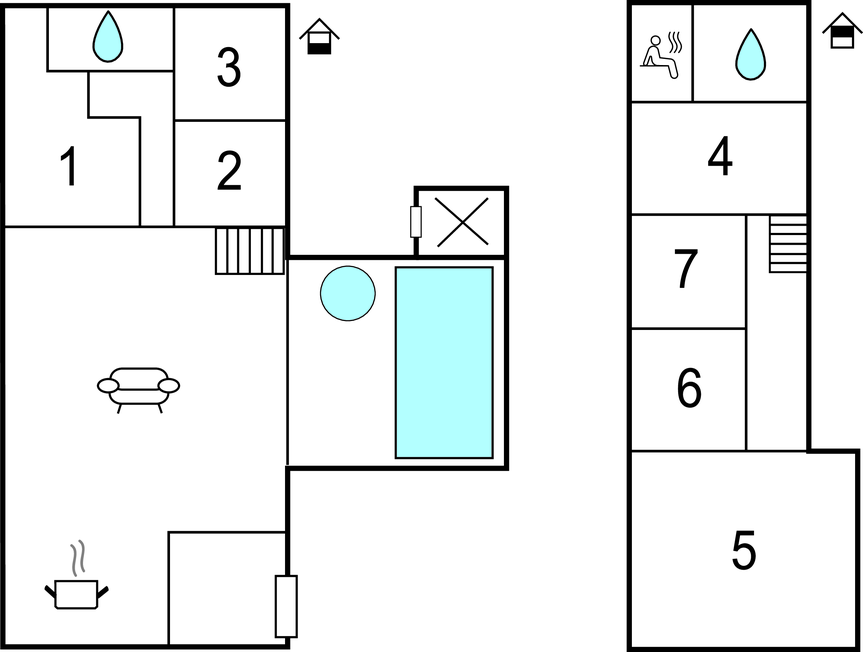 Semesterhus - Klegod Strand , Danmark - A4735 
