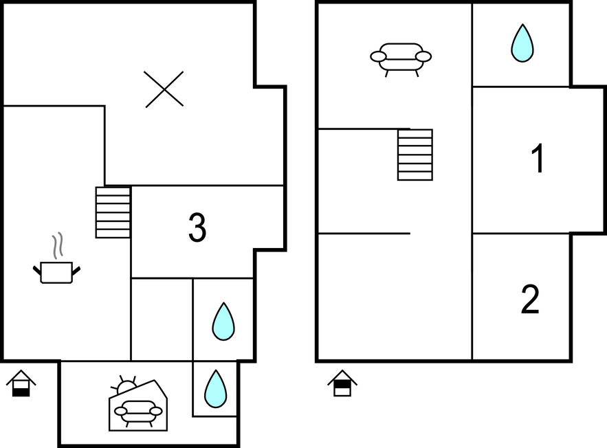 Feriehuse - Klitmøller , Danmark - B01008 