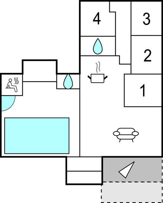 Feriehuse - Klitmøller , Danmark - B03019 