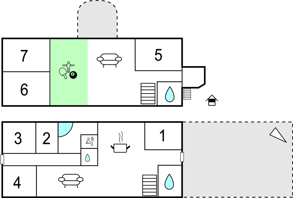 Feriehuse - Hjerpsted , Danmark - B1011 
