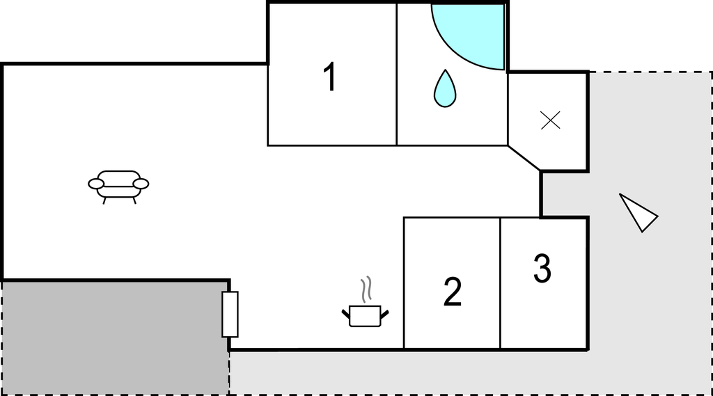 Feriehus - Oddesund , Danmark - B52416 