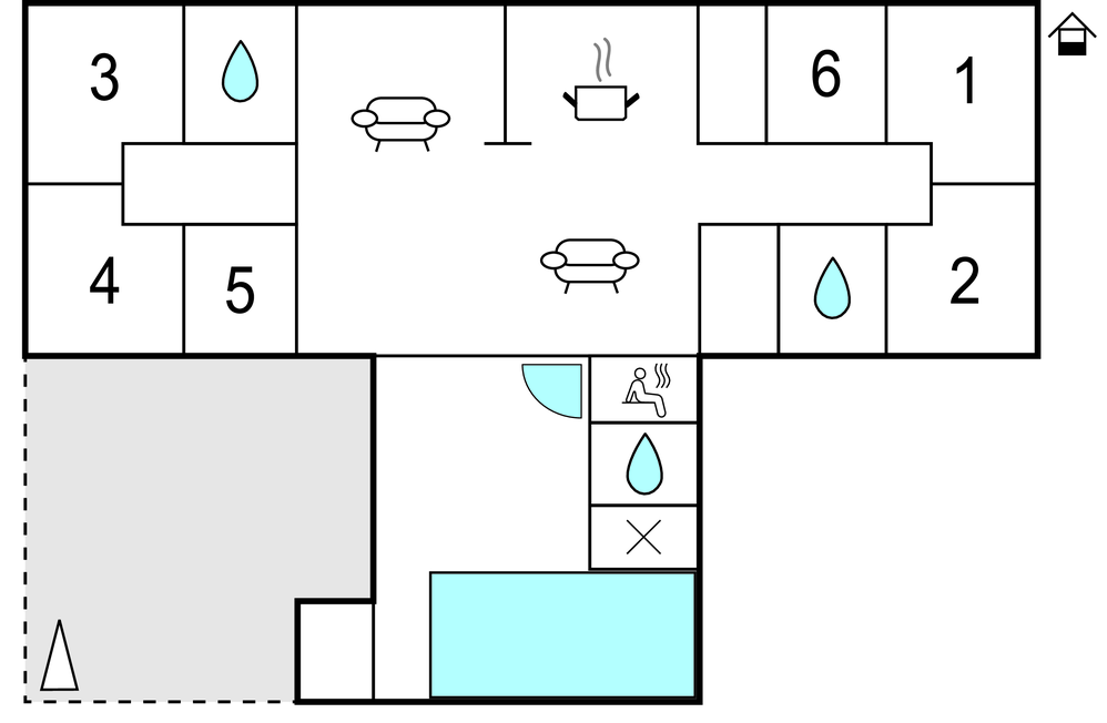 Feriehuse - Vester Husby , Danmark - C04077 