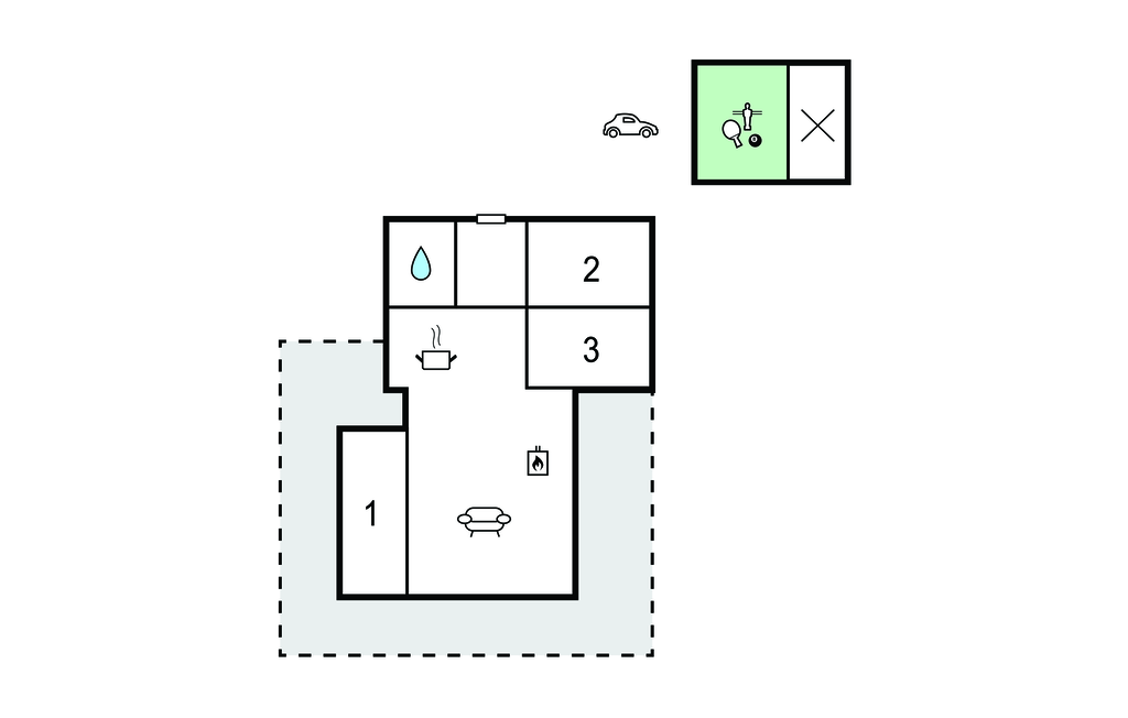 Semesterhus - Hejsager Strand , Danmark - C2083 