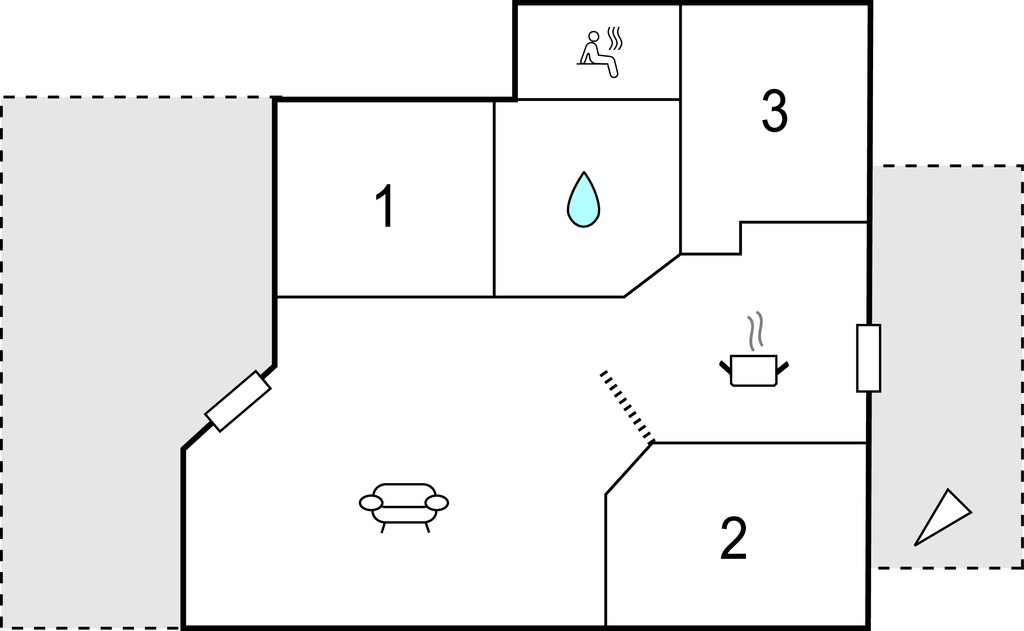 Feriehuse - Flovt Strand , Danmark - C2124 