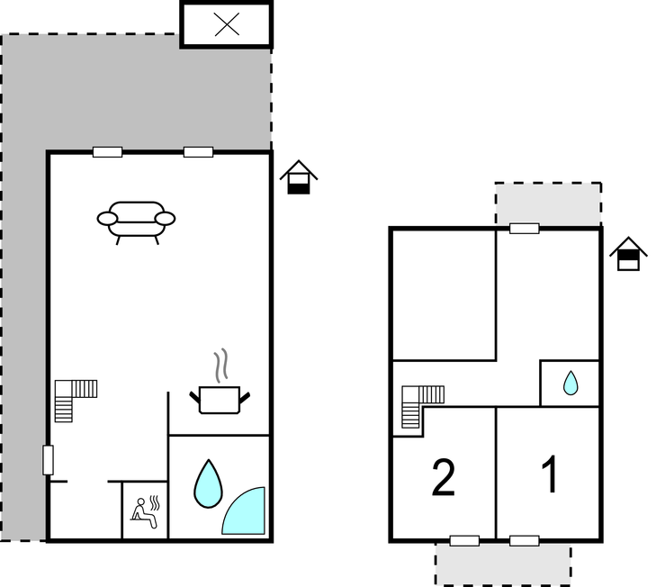 Feriehuse - Gjern , Danmark - C4125 