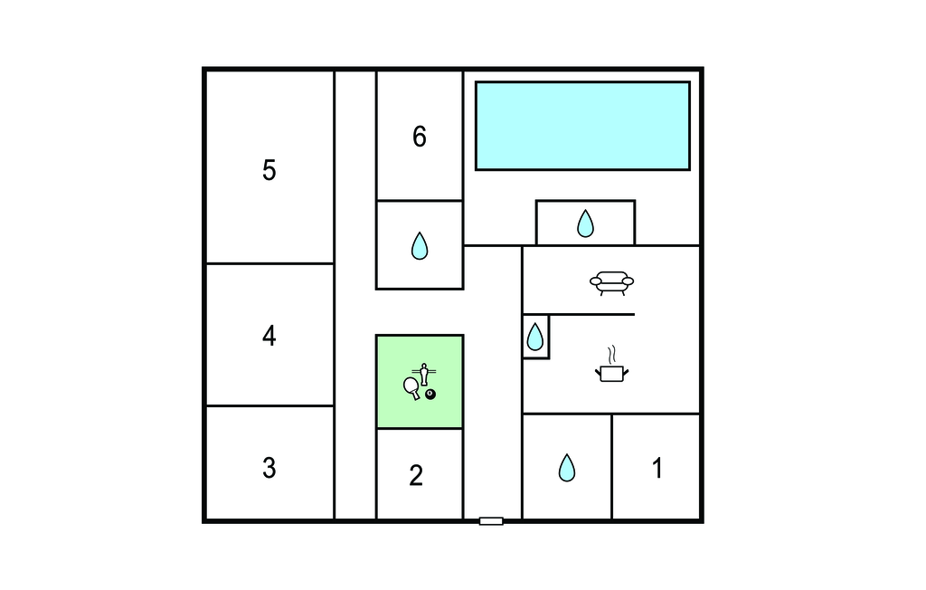 Feriehuse - Kibæk , Danmark - C80641 