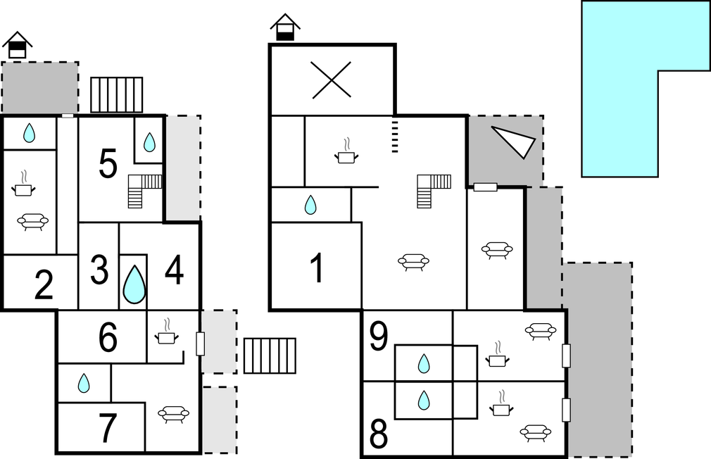 Feriehuse - Vir , Kroatien - CDA015 