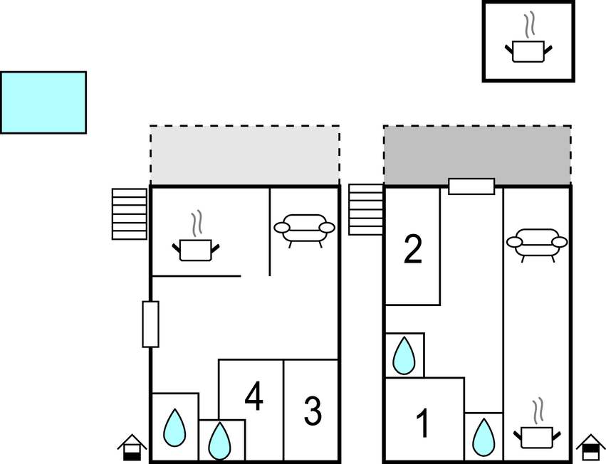 Ferienhaus - Zadar-Islam Latinski , Kroatien - CDA450 