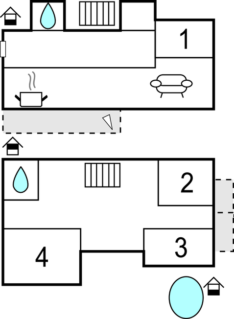 Ferienhaus - Zadar-Pristeg , Kroatien - CDA451 