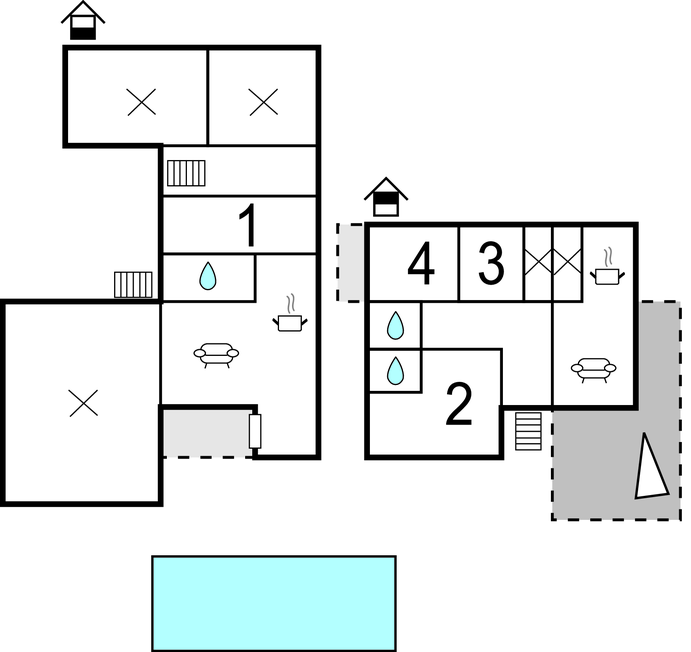Ferienhaus - Zadar-Posedarje , Kroatien - CDA649 