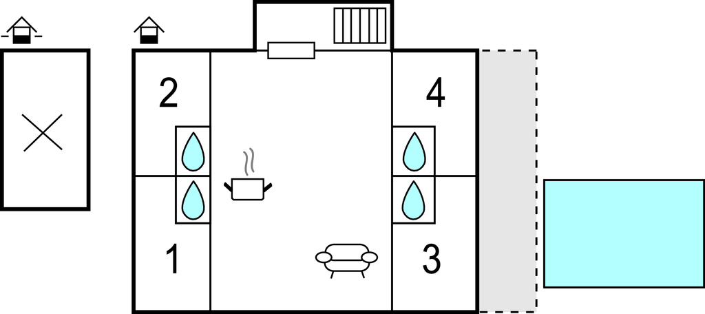 Ferienhaus - Biograd-Lisane Tinjske , Kroatien - CDA614 