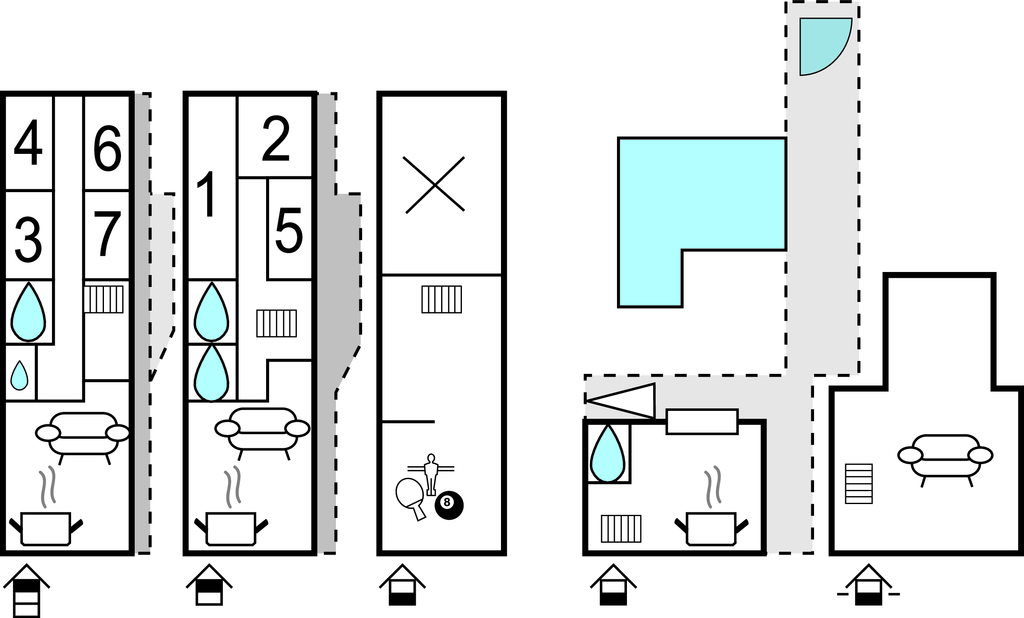 Feriehuse - Makarska-Imotski , Kroatien - CDC567 