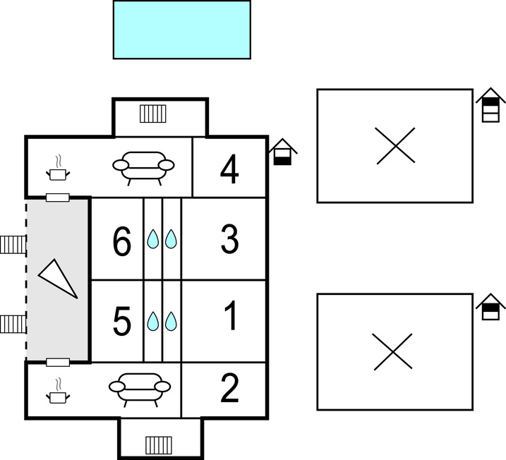 Semesterhus - Ciovo-Okrug Donji , Kroatien - CDE586 