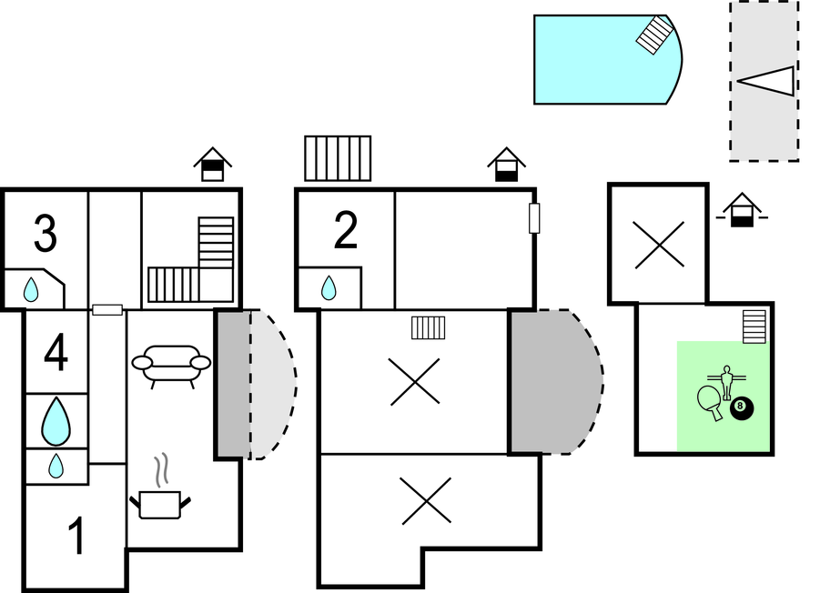 Semesterhus - Makarska-Duge Njive , Kroatien - CDE217 