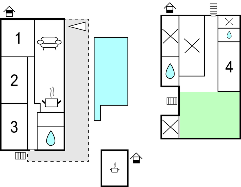 Feriehuse - Trogir-Rudine , Kroatien - CDF144 
