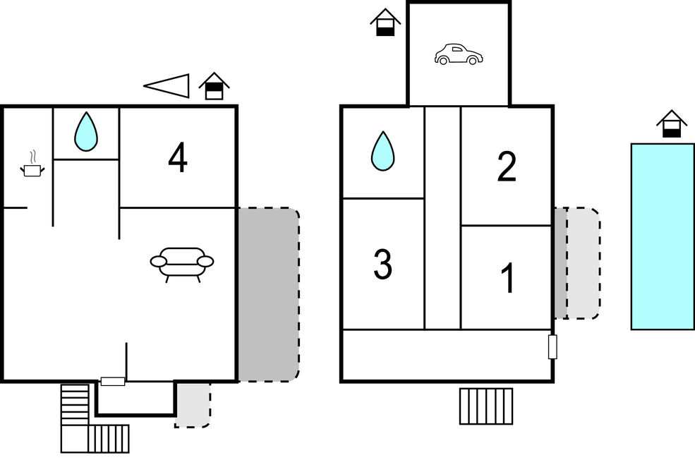 Feriehuse - Trogir-Kastel Gomilica , Kroatien - CDF368 