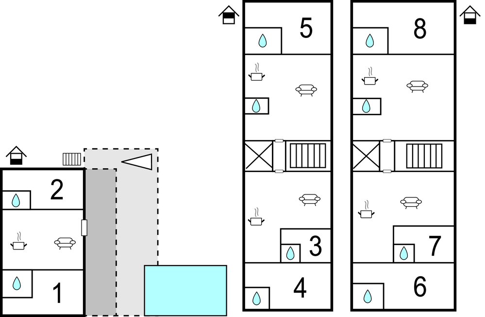 Feriehuse - Split-Podstrana , Kroatien - CDF459 