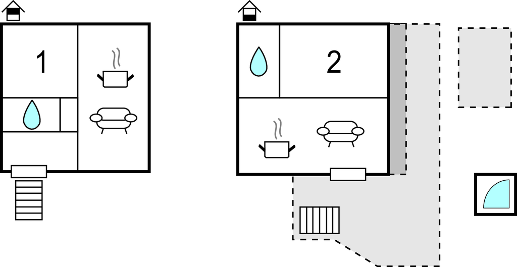 Semesterhus - Makarska-Podgora , Kroatien - CDF977 