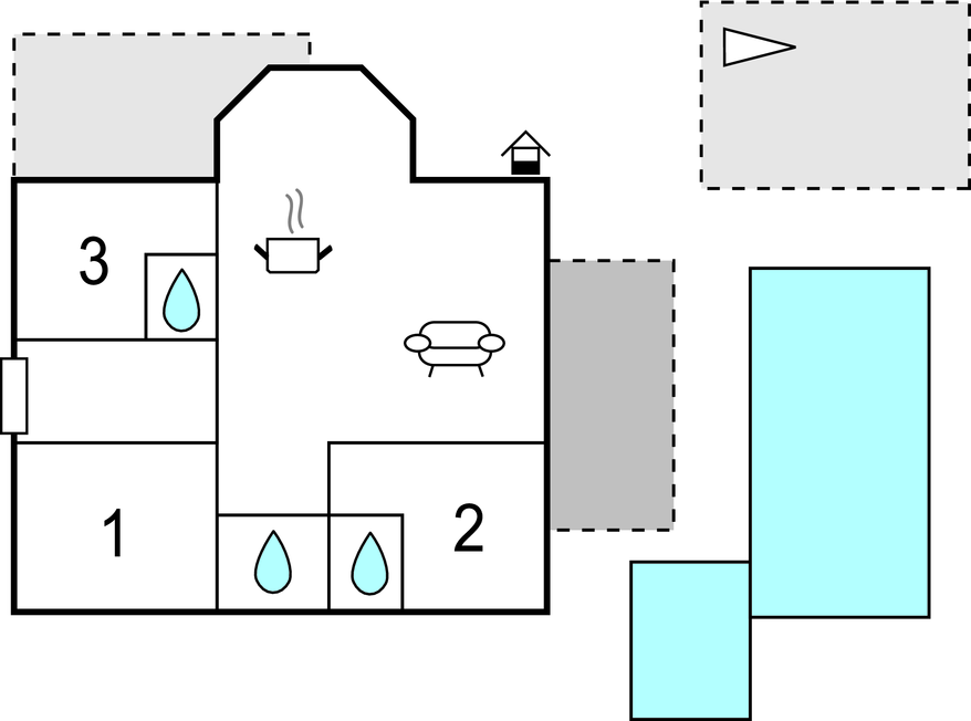 Feriehuse - Makarska-Grubine , Kroatien - CDF450 