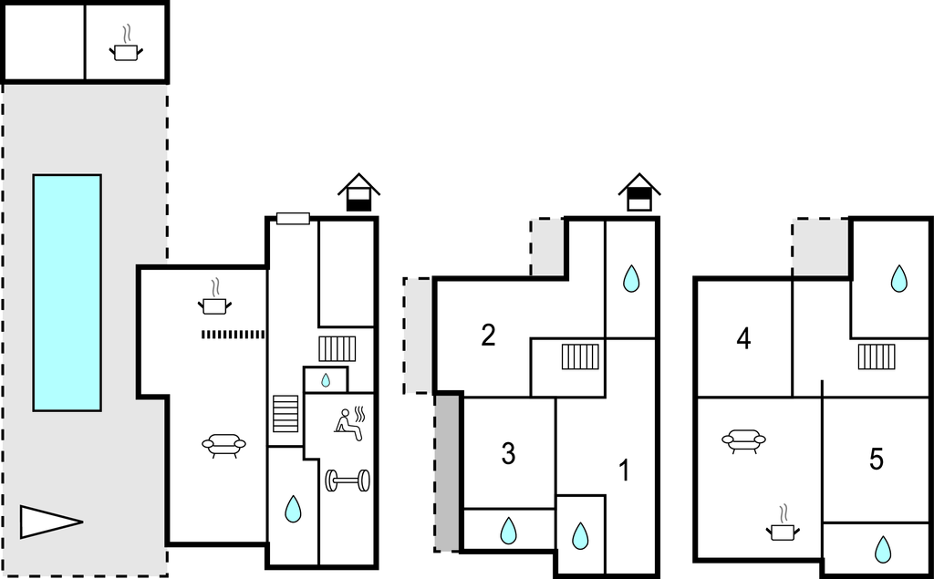 Semesterhus - Trogir-Kastel Stafilic , Kroatien - CDF579 