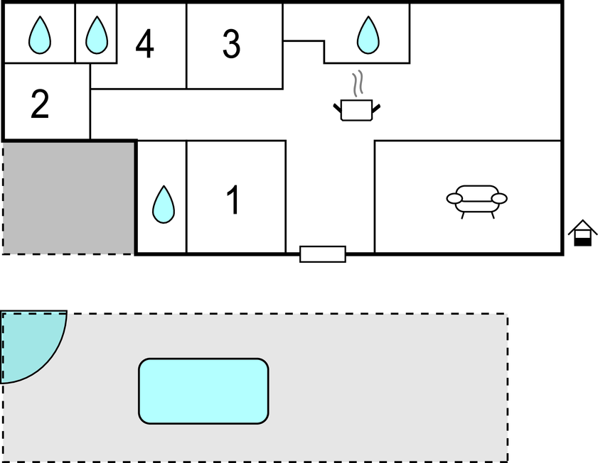 Feriehuse - Trogir-Kastel Sucurac , Kroatien - CDF965 