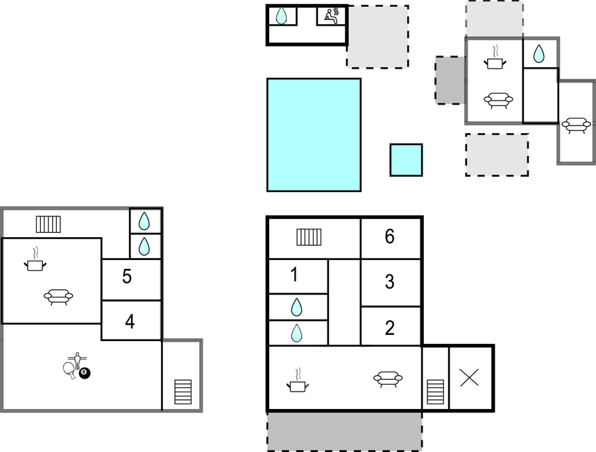 Feriehuse - Makarska-Krivodol , Kroatien - CDF543 