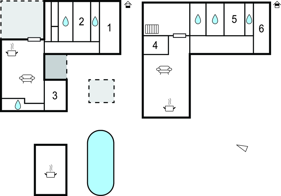 Feriehuse - Trogir-Kastel Stafilic , Kroatien - CDF557 