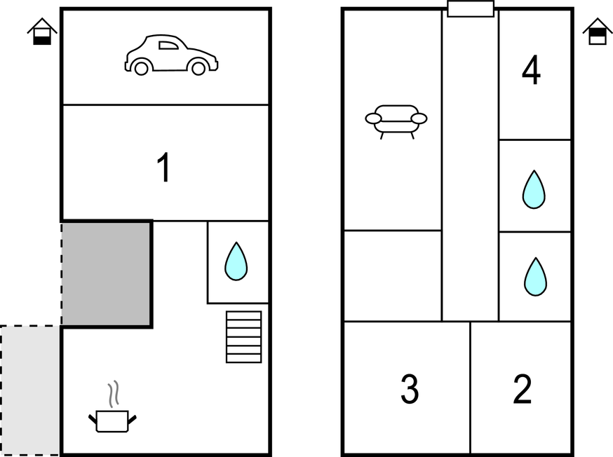 Feriehuse - Sibenik - Zaboric , Kroatien - CDJ779 
