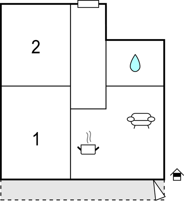 Lejlighed - Ploce-Blace , Kroatien - CDR152 
