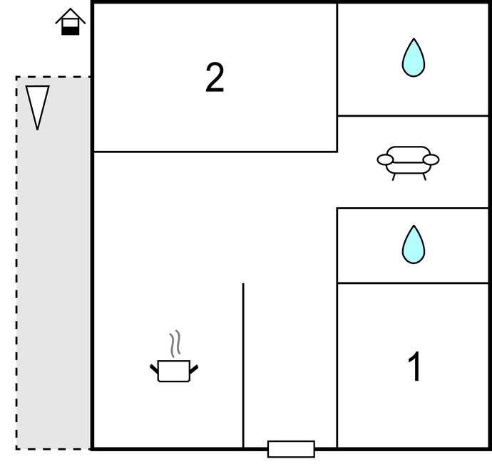 Lejlighed - Ploce-Klek , Kroatien - CDR283 