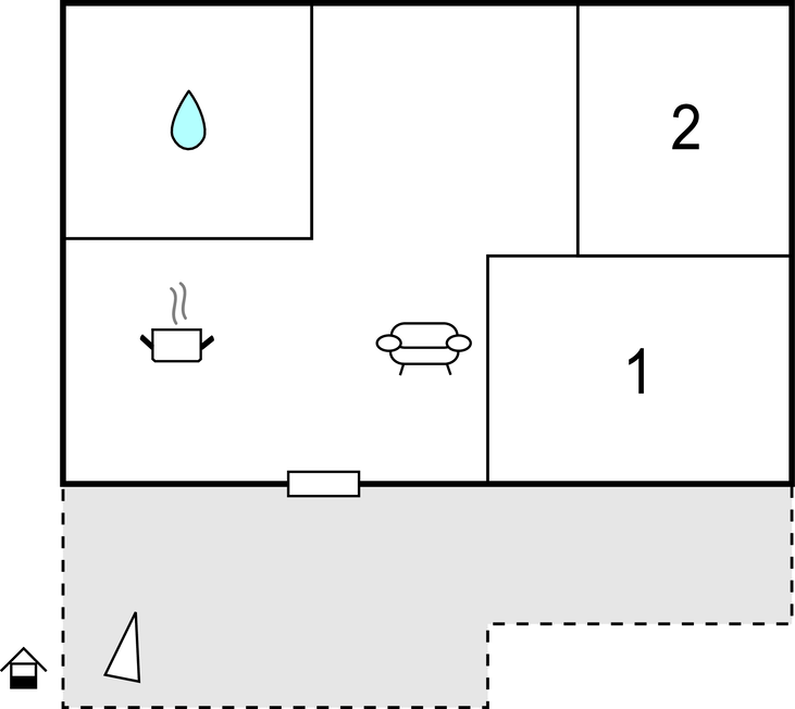 Lejlighed - Ploce-Rogotin , Kroatien - CDR570 