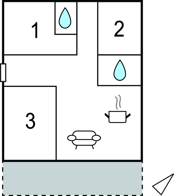Lejlighed - Ploce-Opuzen , Kroatien - CDR541 