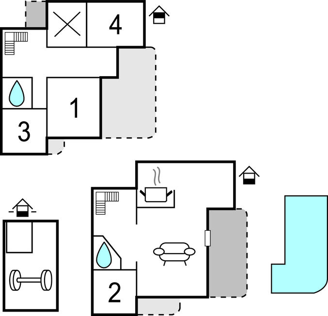 Ferienhaus - Trogir-Kastel Kambelovac , Kroatien - CDT525 