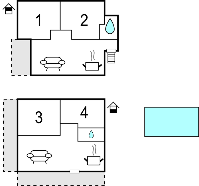 Feriehus - Trogir-Vinisce , Kroatia - CDT708 