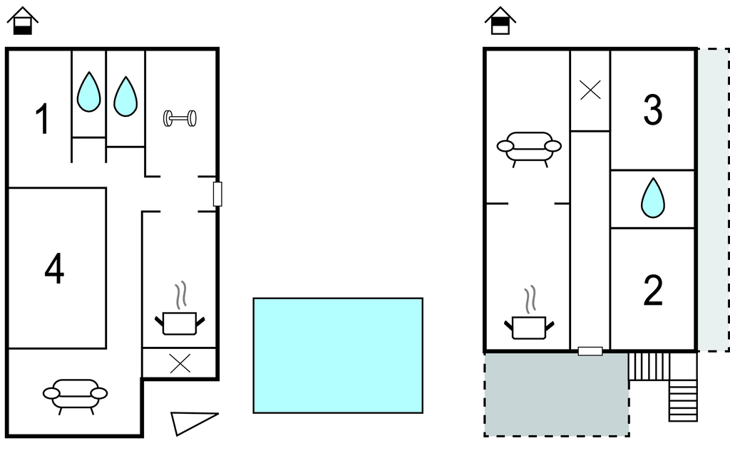 Ferienhaus - Split-Turjaci , Kroatien - CDT956 