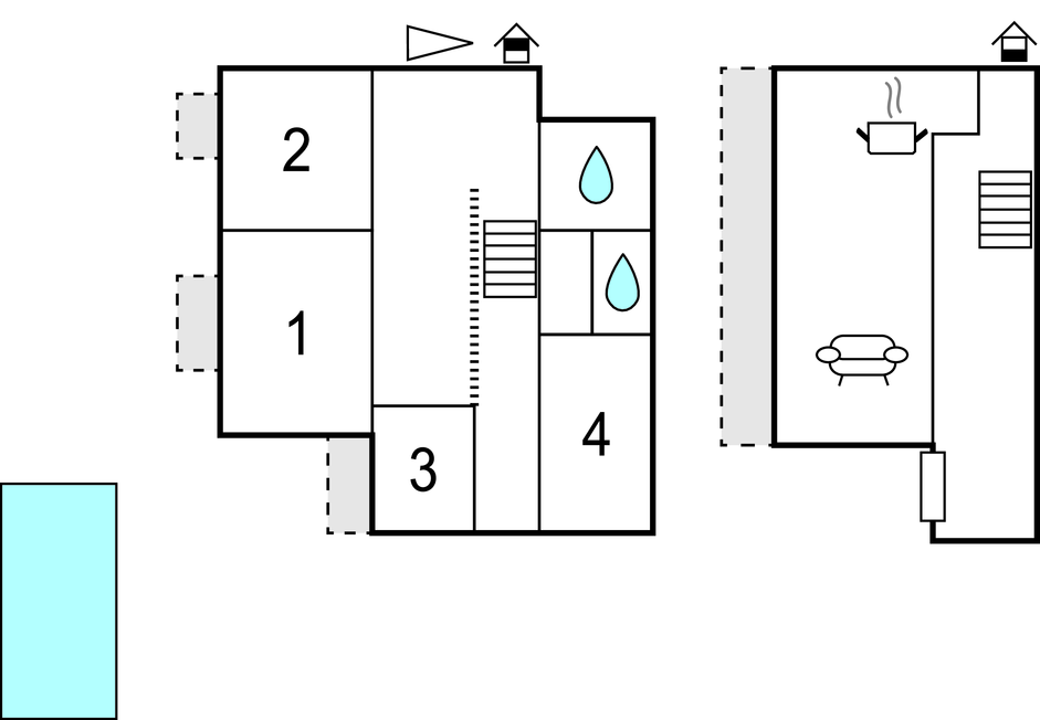 Ferienhaus - Zecevo Rogoznicko , Kroatien - CDV306 