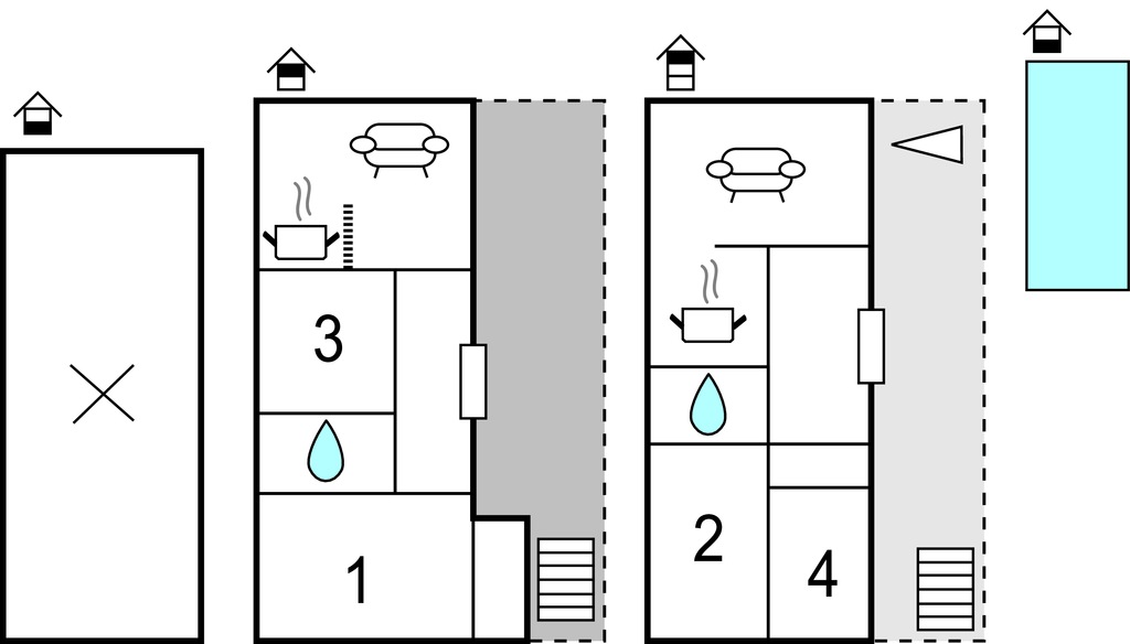 Ferienhaus - Sibenik-Bogatic , Kroatien - CDV807 