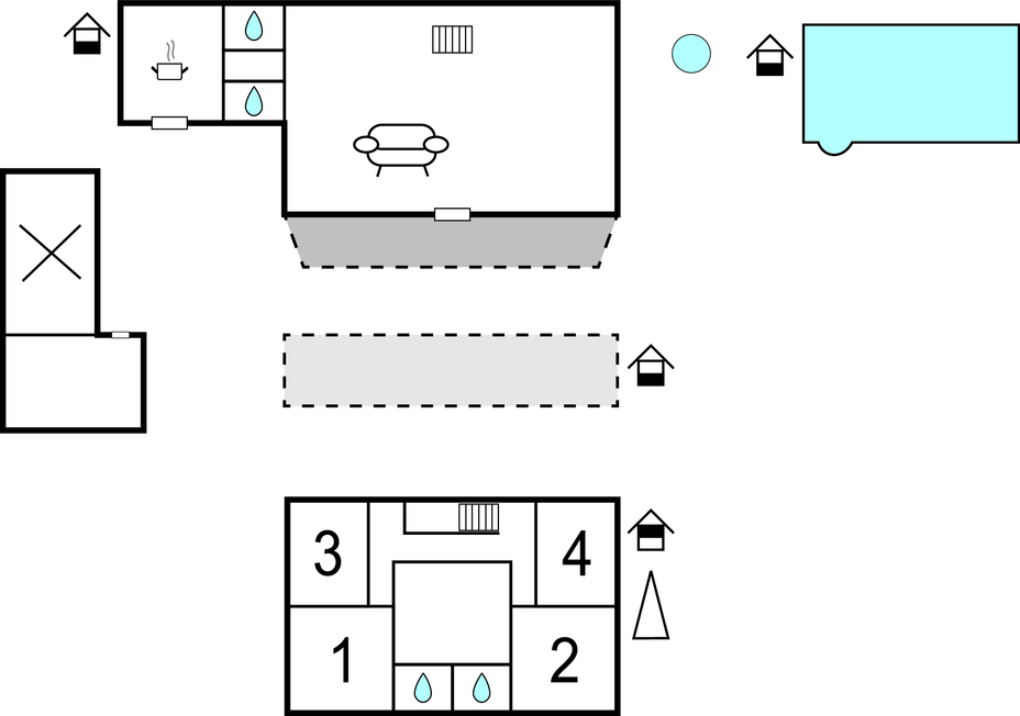 Ferienhaus - Sibenik-Lozovac , Kroatien - CDV389 