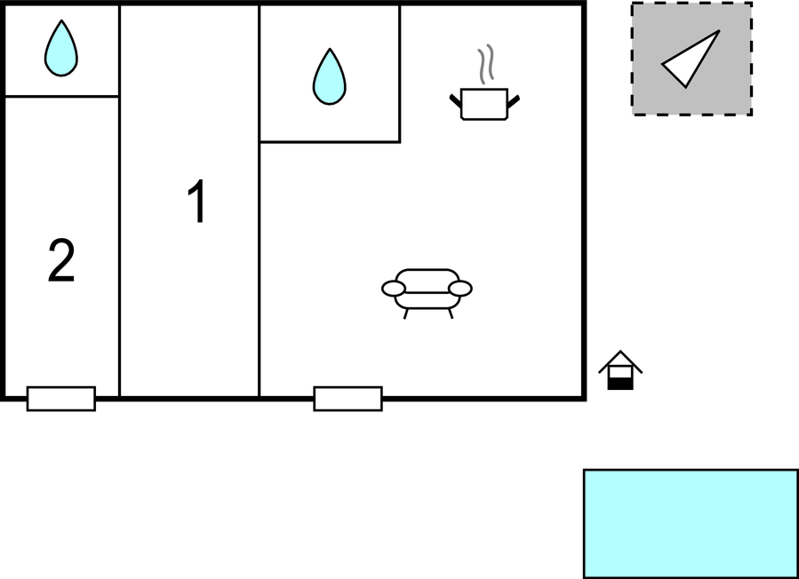 Feriehuse - Sibenik-Necven , Kroatien - CDV527 