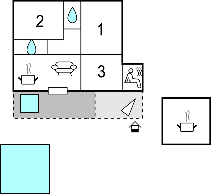 Feriehuse - Sibenik-Krkovic , Kroatien - CDV555 