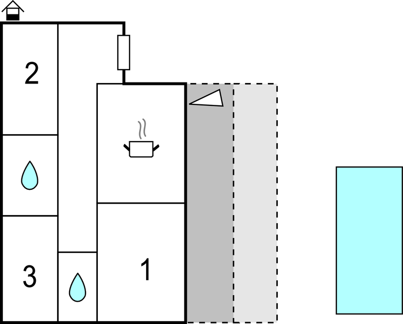 Feriehuse - Sibenik-Unesic , Kroatien - CDV726 