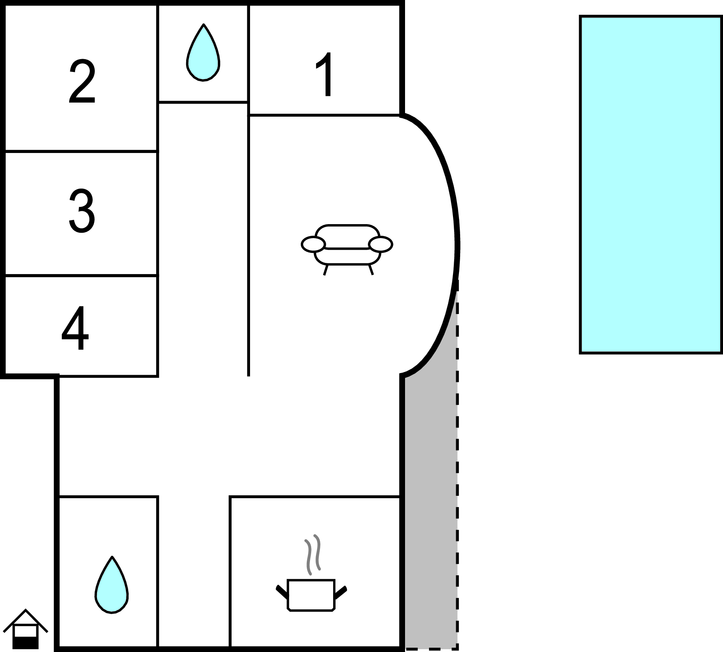Feriehus - Pula-Marcana , Kroatia - CIK164 