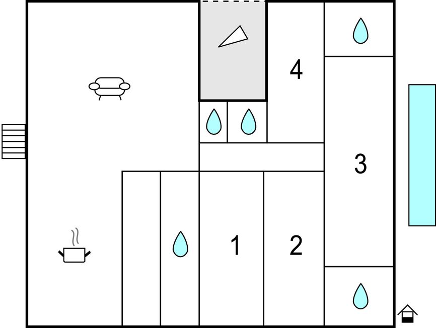 Feriehus - Krnica , Kroatia - CIK195 