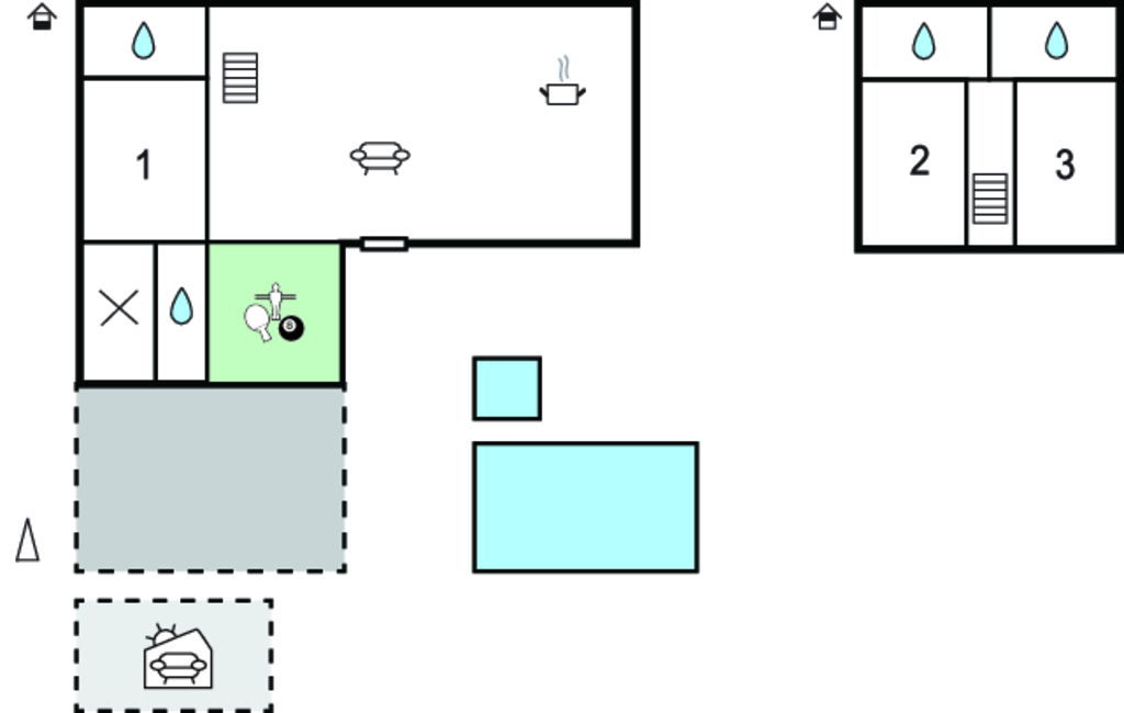 Ferienhaeuser - Crikvenica-Jadranovo , Kroatien - CKA482 