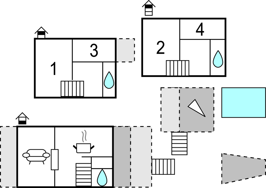Feriehuse - Krk-Garica , Kroatien - CKK543 