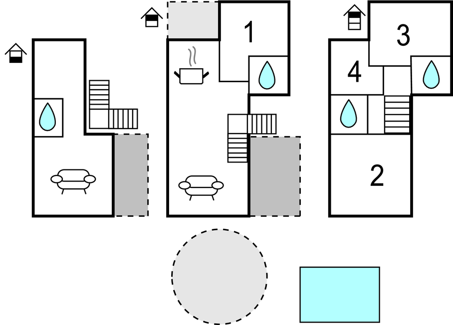Feriehus - Krk-Turcic , Kroatia - CKK548 