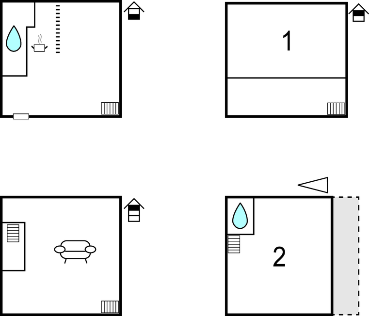 Feriehuse - Krk-Baska , Kroatien - CKK898 