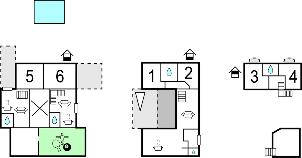 Semesterhus - Krk-Linardici , Kroatien - CKK973 